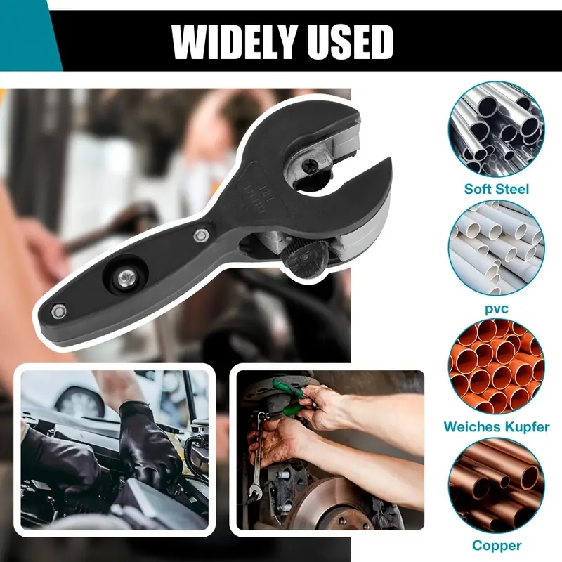 Pipe Cutter Ratchet - Cortador de Tubos con Trinquete, Corta