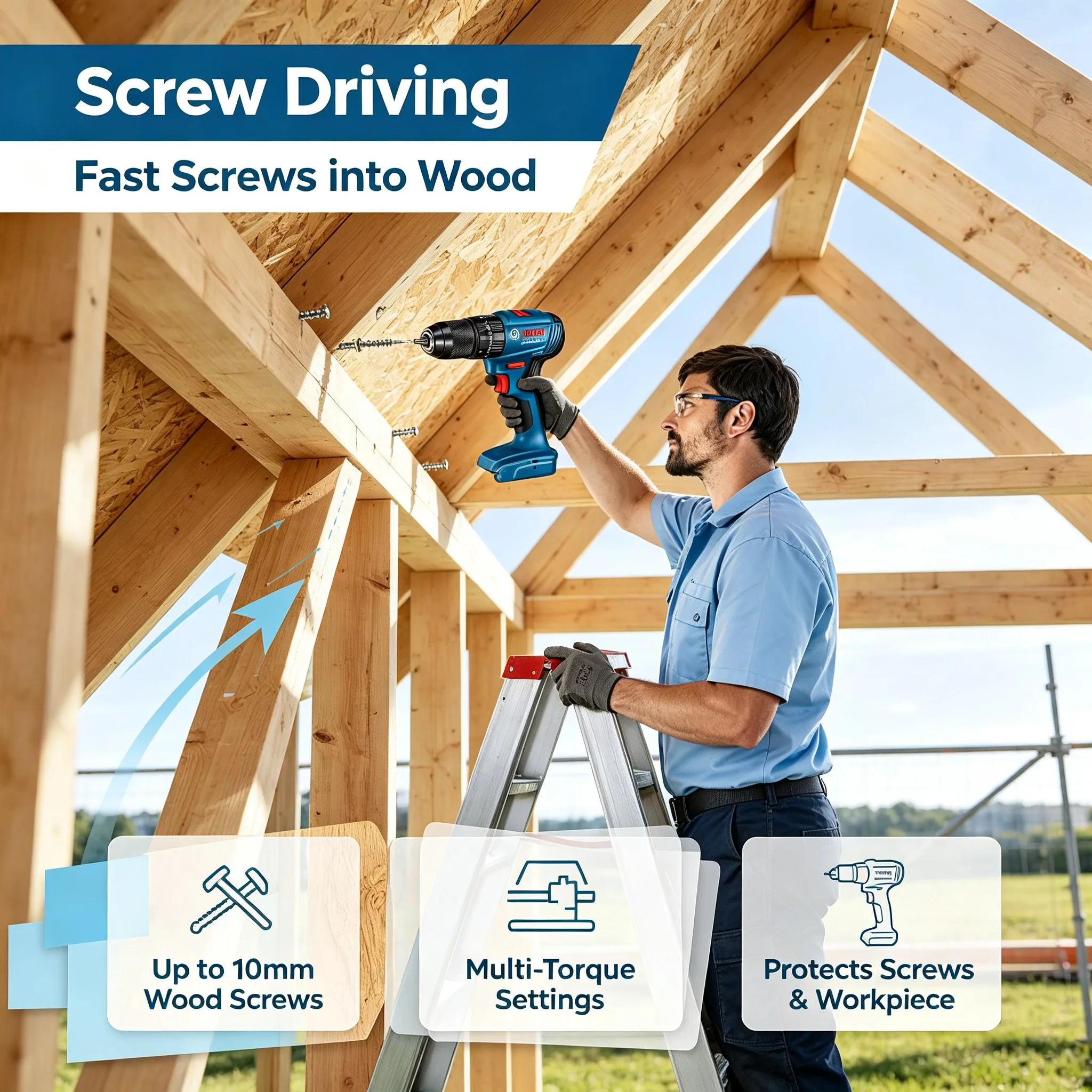 Taladro de impacto inalámbrico - Bosch Drill Gsb 18V reseña y precio